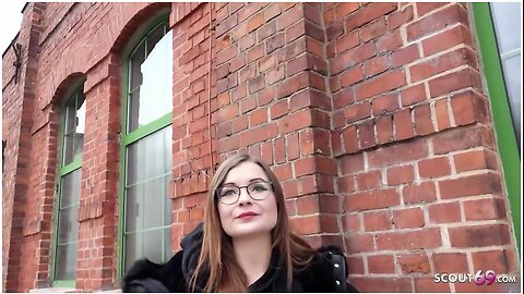 Tiny Emily - German Small Glasses Student 18+ Pick Up And Talk To Casting Fuck